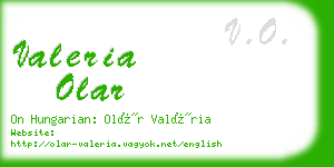 valeria olar business card